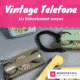 Vintage Telefone als Deko nutzen