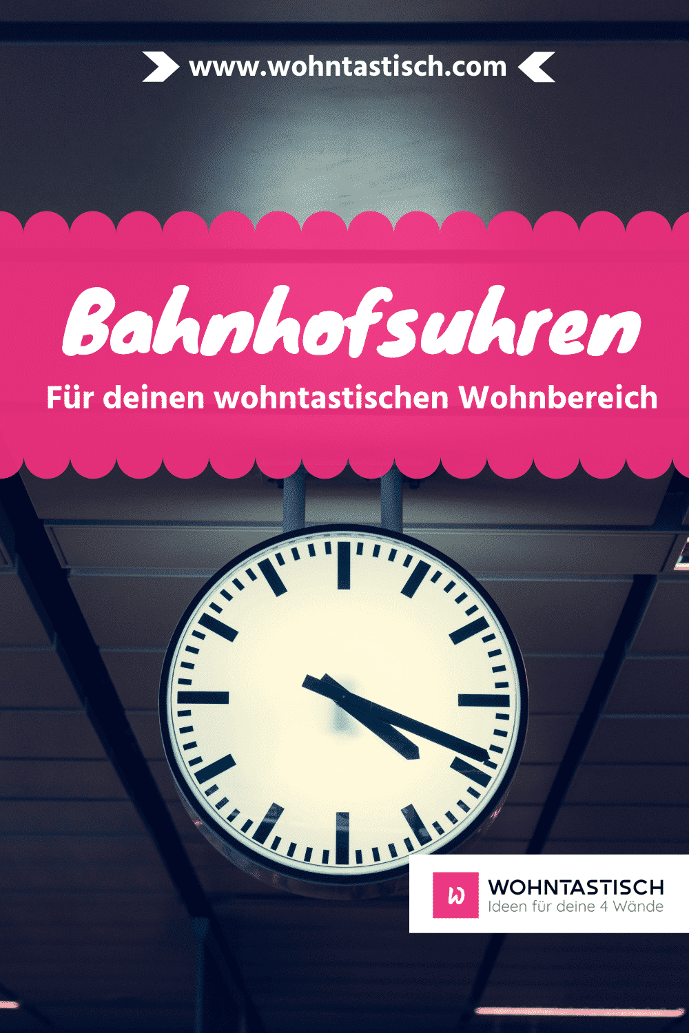 Originelle Bahnhofsuhren fürs Wohnzimmer