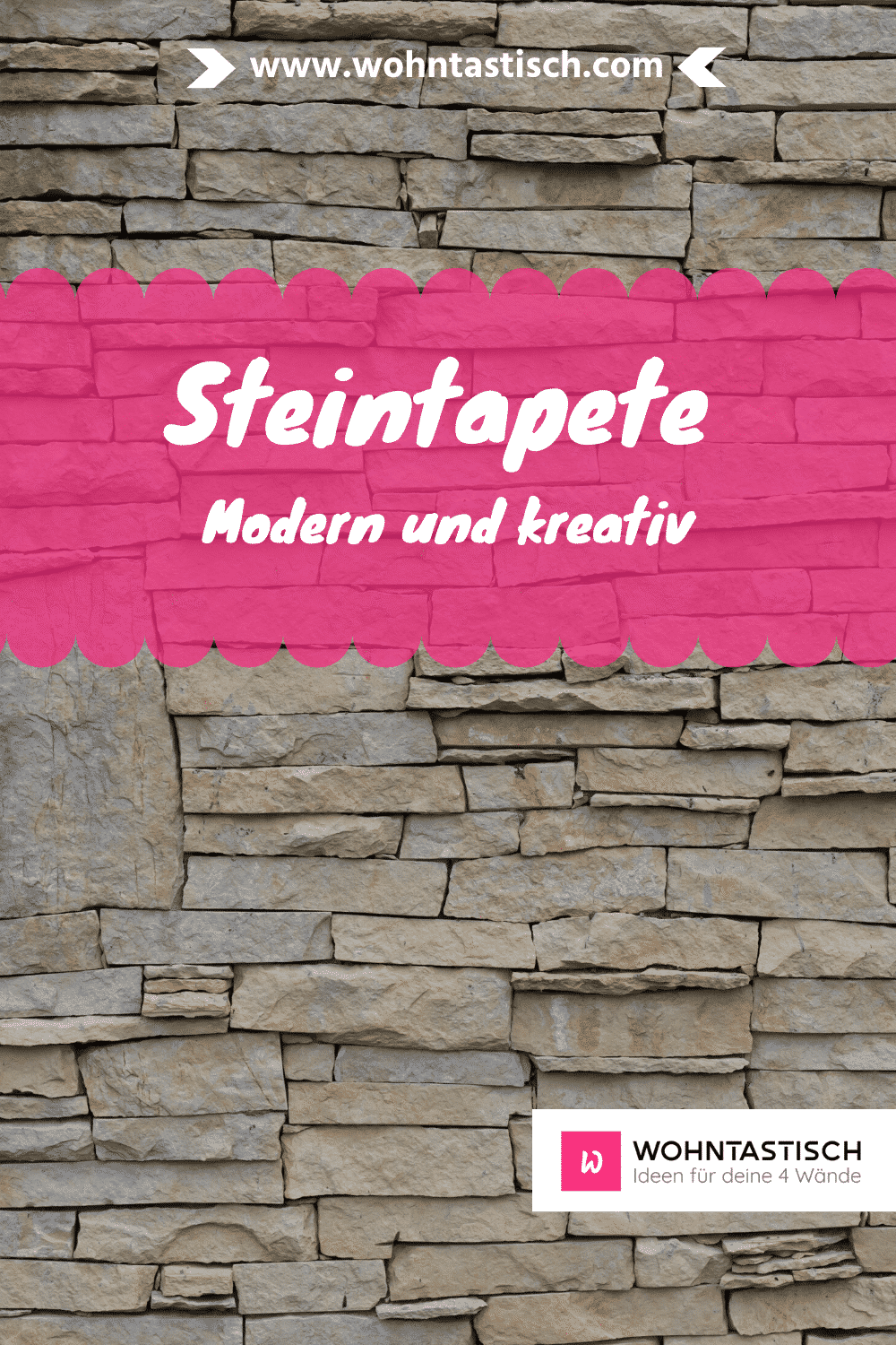 Steintapete – Industrial Design für dein Wohnzimmer